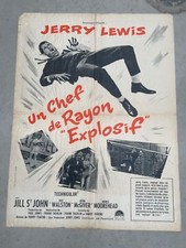 UN CHEF DE RAYON « EXPLOSIF » 40x60 ORIGINAL JERRY LEWIS