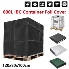 600L Rainwater Tank Protector Waterproof Dustproof IBC Tank Container Foil Cover
