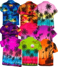 Mens Hawaiian Shirt S-5XL - Palm Tree Aloha Stag Beach Holiday Summer Party Fan