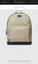 Gucci GG Supreme Backack Used
