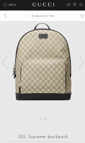Gucci supreme backack used - supreme,