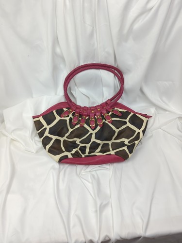 Large giraffe print purse - giraffe,