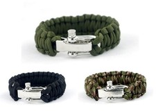 550lb Paracord Survival Bracelet 7 Strand Wristband Parachute Camping Emergency