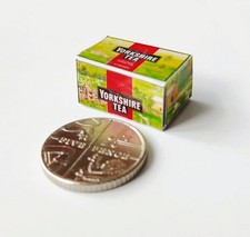 DOLLS HOUSE MINIATURE 1:12 * YORKSHIRE TEA BOX * COMBINED P+P