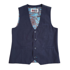Next Waistcoat  Blue Smart Formal Wedding Page Boy's Age 10 Yrs 29"