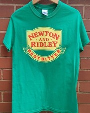 Coronation Street Newton And Ridley Best Bitter T Shirt ~ Green Small