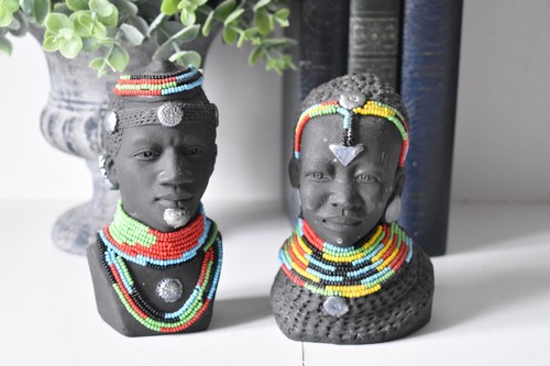 African art bust - african,