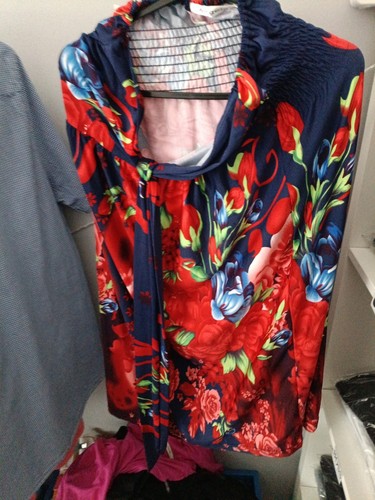 Abstract floral dress - abstract,