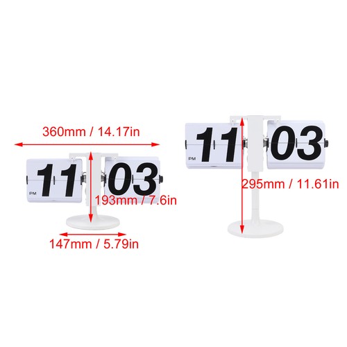Mechanical flip clock - flip, hours