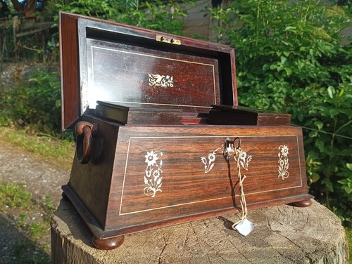 Antique tea caddy - tea, caddy,
