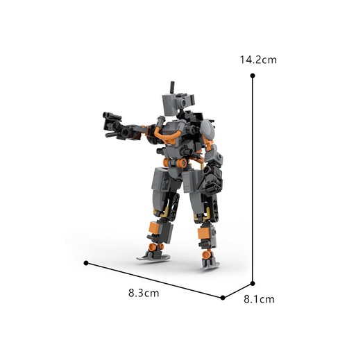 Moc halo mini mecha robot - halo,