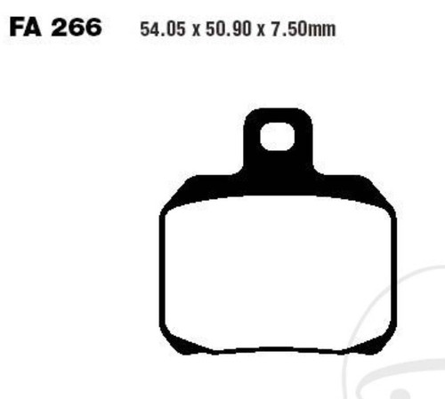 Ebc brake pads fa266v - pads, fits