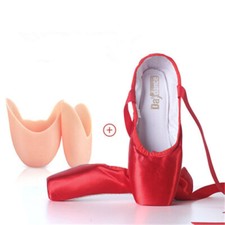 Ballet Shoes Adult Female Pointe Shoes Practice Shoes Satin Lace-up Girls Shoes