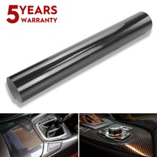 Black 5D Carbon Fibre Vinyl Wrap Sheet Film Sticker Car Wrap Air Bubble Free