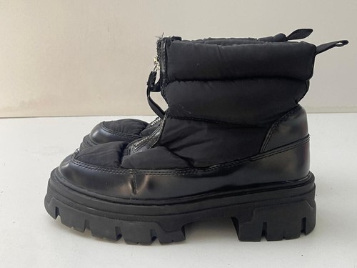 Ladies black front - black, zip