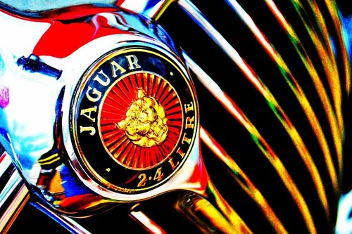 Jaguar classic motor car front - classic,