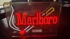 Marlboro Cigarettes Philip Morris Vintage Everbrite Neon Light Sign 1997