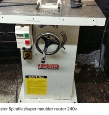 Axminster Spindle Moulder, Industrial Heavy Duty Machine