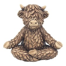 Hughie Highland Cow Yoga Zen