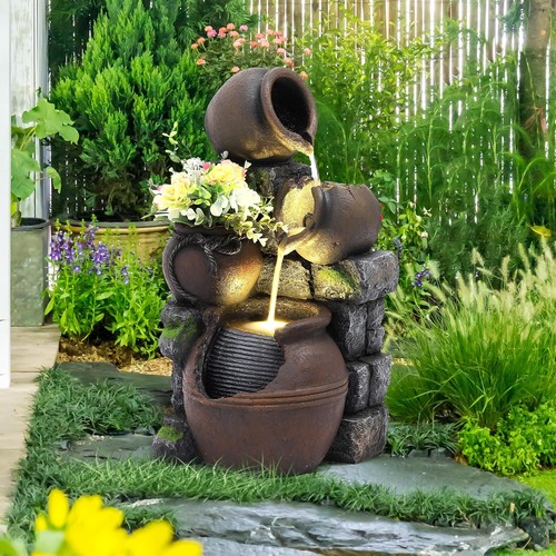 Tiers garden waterfall - 4-tiers,