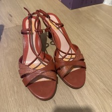 M&S Coral Strappy Mid Heel Sandal Vintage Good Condition