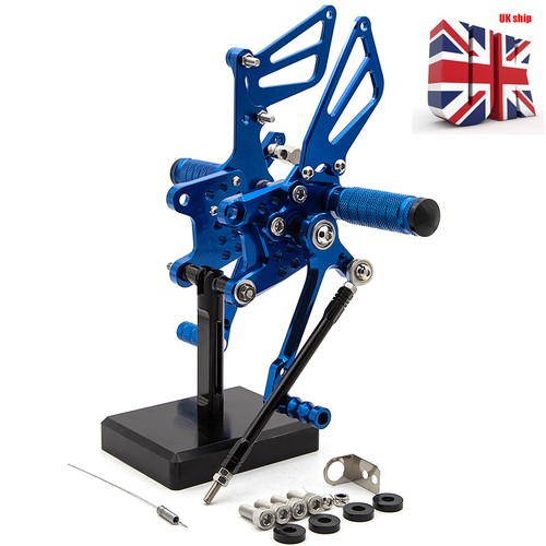 Cnc blue rearsets - blue, footrest