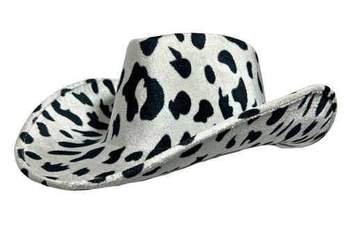 Cow print cowgirl - print, black
