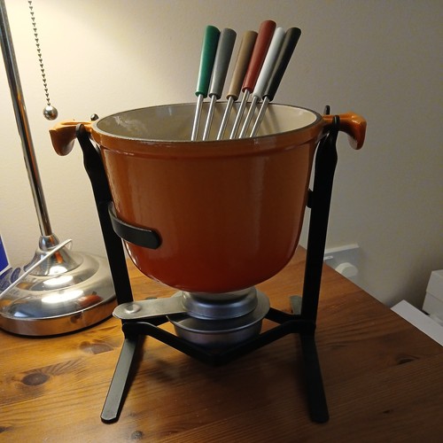 Vintage creuset fondue set - le,
