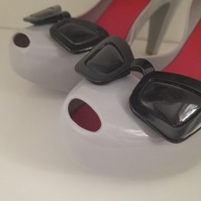 Karl Lagerfeld X Melissa Grey Ultra-Girl Sunglasses Heels Size UK 6