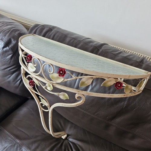 1950s wrought iron console - 1950s,
