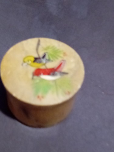 Indian sandstone trinket box - sandstone,