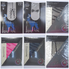 Vintage 1980s Stockings Pretty Polly Ladies Unworn Patterned Diamante Seamed 80s