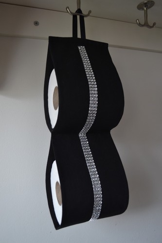 Fabric toilet roll holder - fabric,