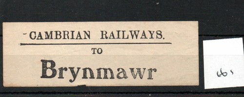 Cambrian railways luggage - -,