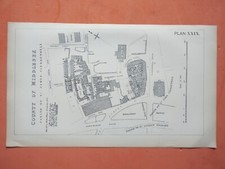 1898 Antique Map of Clerkenwell Green & Close, Coppice Row - London