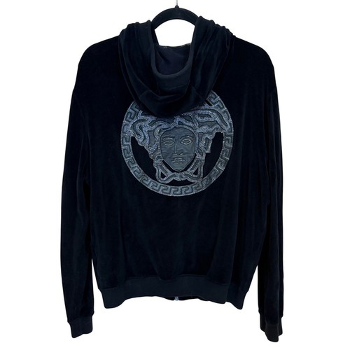 Versace hoodie mens black - versace, l