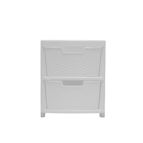 Large plastic rattan drawer - plastic,