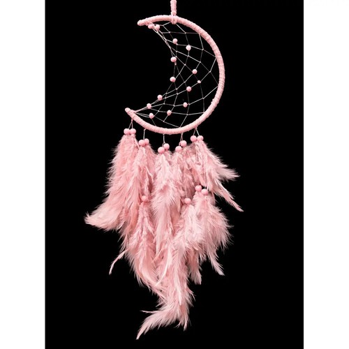 Pink moon dreamcatcher - moon,