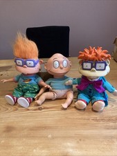 3 Vintage Rugrats Dolls Tommy Pickles Chuckle Finster 1994 And 2000