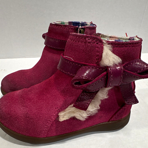 Ugg kids pink suede ankle - kids,