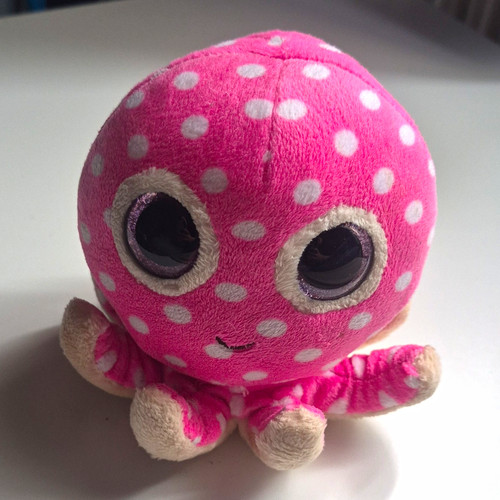 Beanie boos pink - beanie, polka