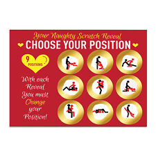 Funny Scratch Card Rude Valentines Anniversary Gift For Him Boyfriend Girlfriend