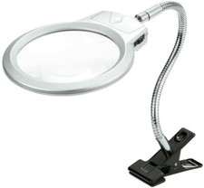 Led Desk Lamp Magnifying Magnifier Glasses With Light Stand Clamp For Desk Table