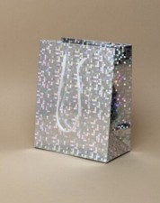 Mini gift bags in silver