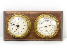 Vintage barometer clock - gb,