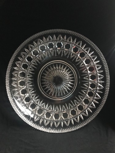 Large vintage cut glass - vintage,