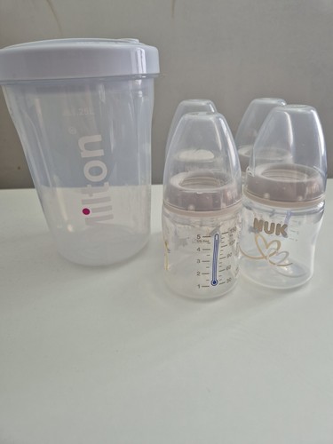 Nuk bottles and travel - and,