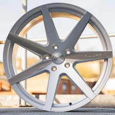 19"/VW Golf MK5/6/7/8 2005-2025/Rivera RV177 Silver/Polished 8.5j Alloys X4