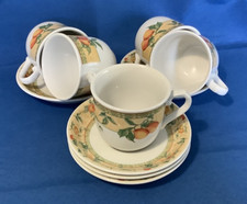 CHURCHILL 'Valencia' ~ Cups and Saucers x 5.