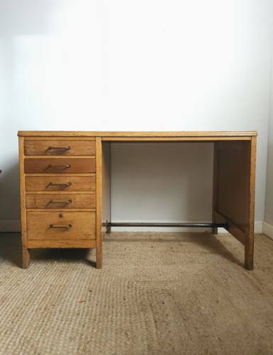 Mid century desk lebus - lebus, 1950s